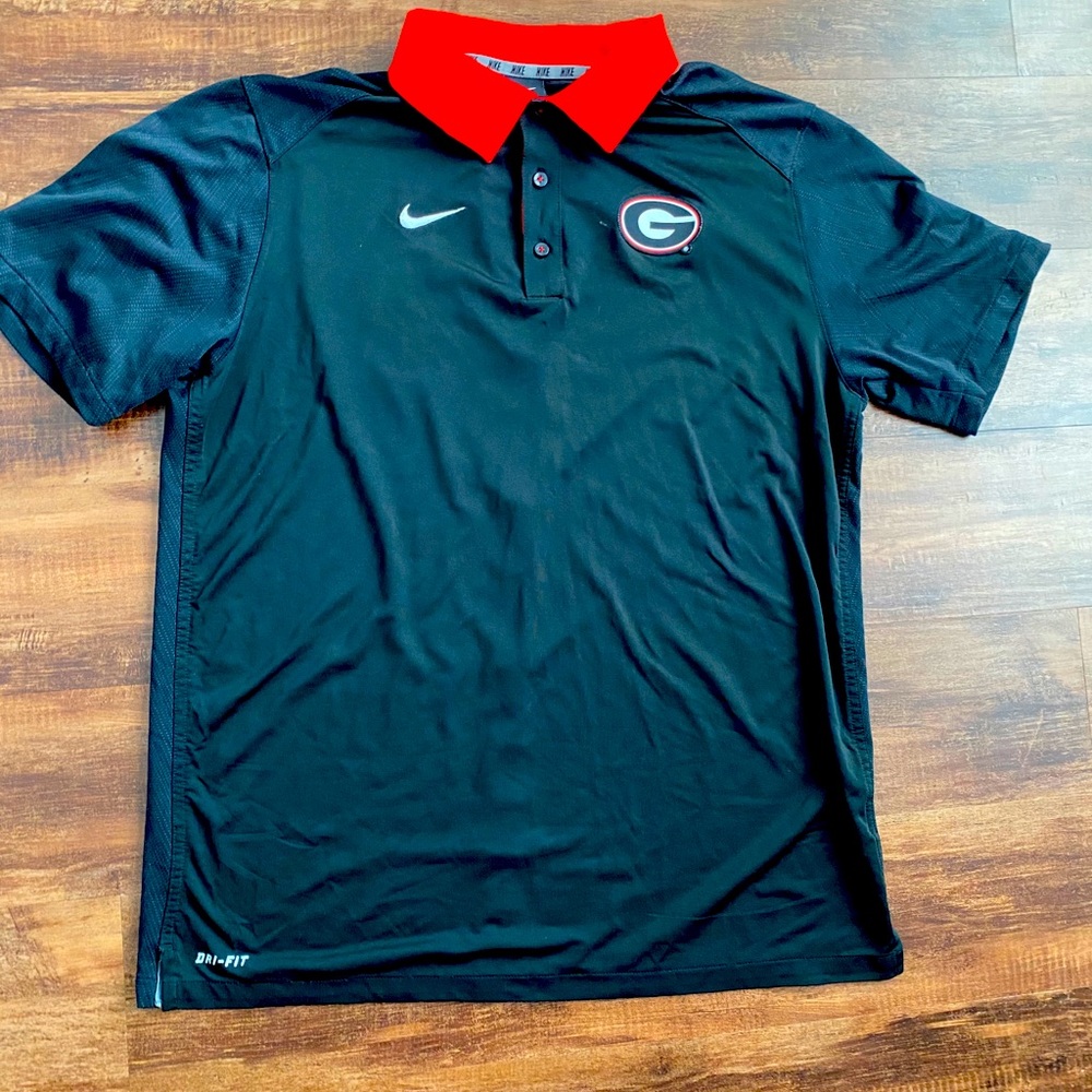 Georgia Bulldogs Nike Dri Fit Polo. Size L